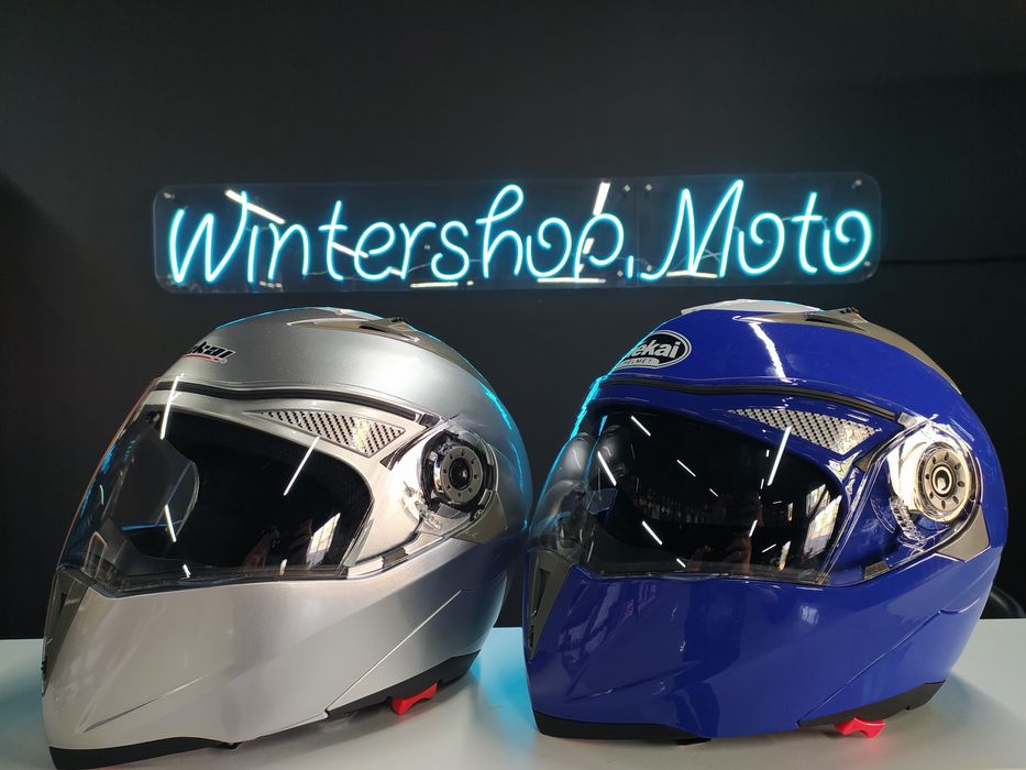 Новые, Мотошлемы Модуляры Флип-ап Подбородок со Встроенными Очками!