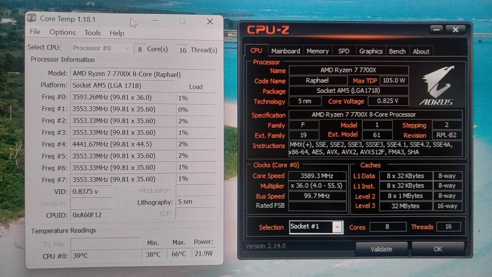 Процессор AMD RYZEN 7 7700X. Сокет LGA AM5. Боксовый из США. 8 Ядер.