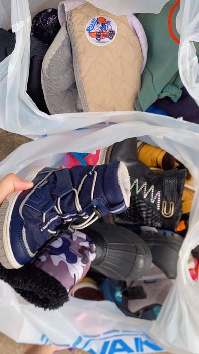 3 больших пакета детские вещи и обувь