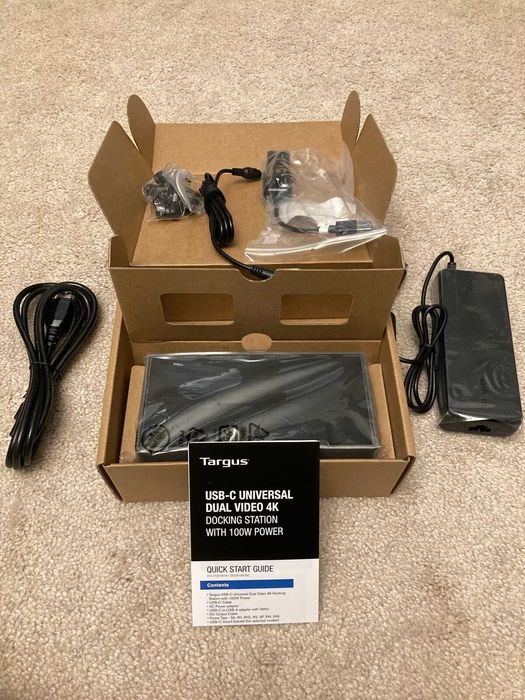 • Универсална докинг станция Targus USB-C/A • 100 W • Dual 4K
