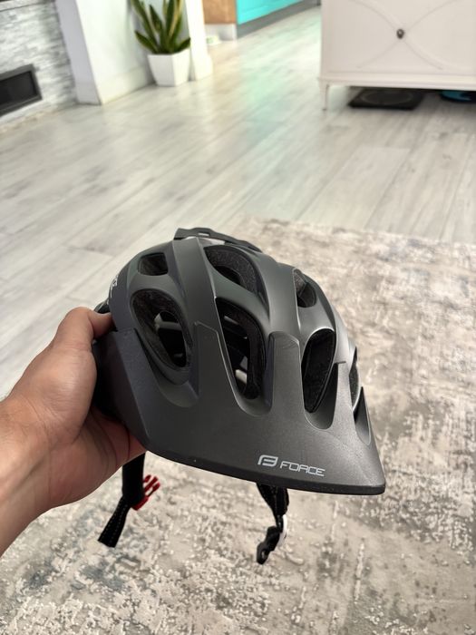 Casca bicicletă Force Raptor L-XL 58-62 cm alb-negru