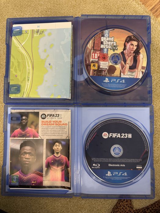 Игры на пс4, фифа 23 и гта 5