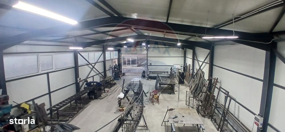 Hala de vanzare in Crevedia 240 mp utili teren 4000 mp acces TIR