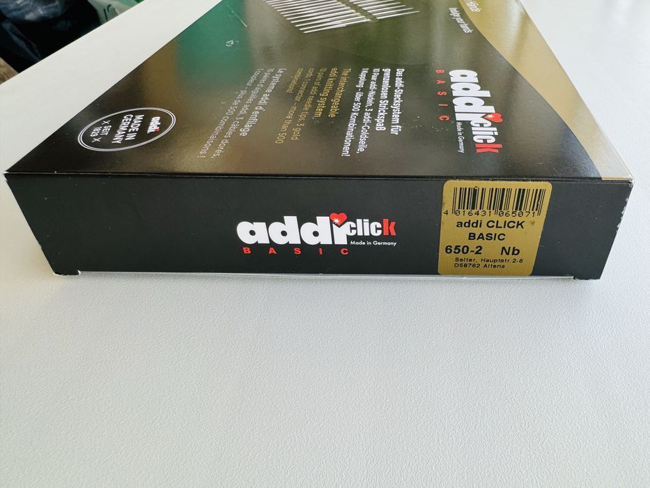 Набор спиц AddiClick Basic 650-2 на подарок НОВЫЙ!