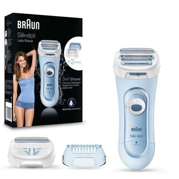 Дамска самобръсначка BRAUN silk-epil lady shaver 5-160, 3 в 1