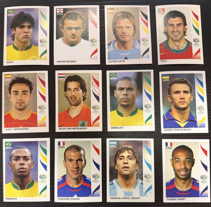 Panini FIFA World Cup 2006 Световното първенство футбол Меси Роналдо Стикери Зидан