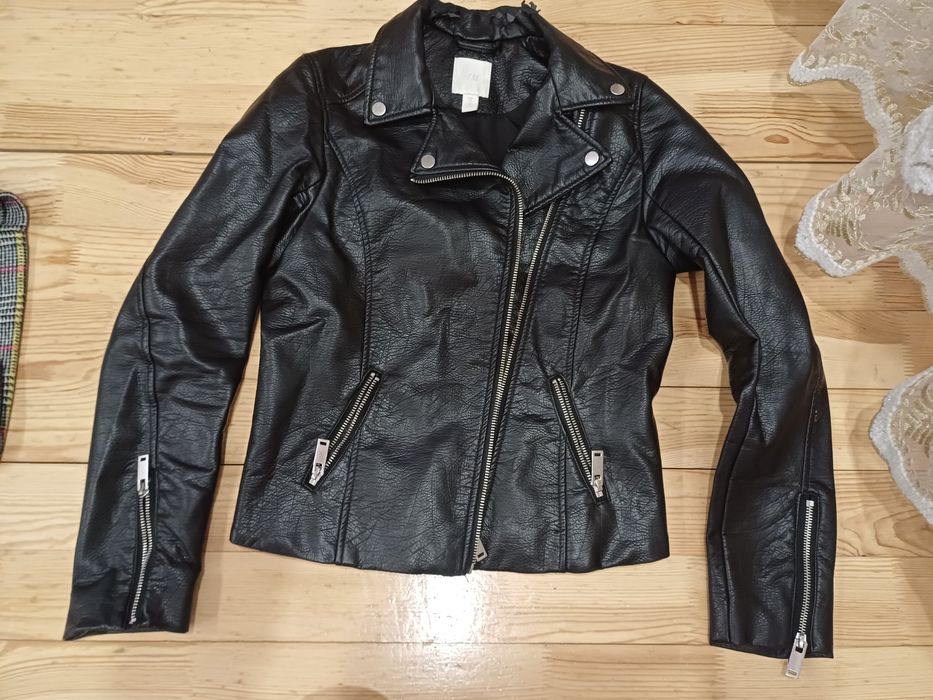 Кожено яке h&m размер XS