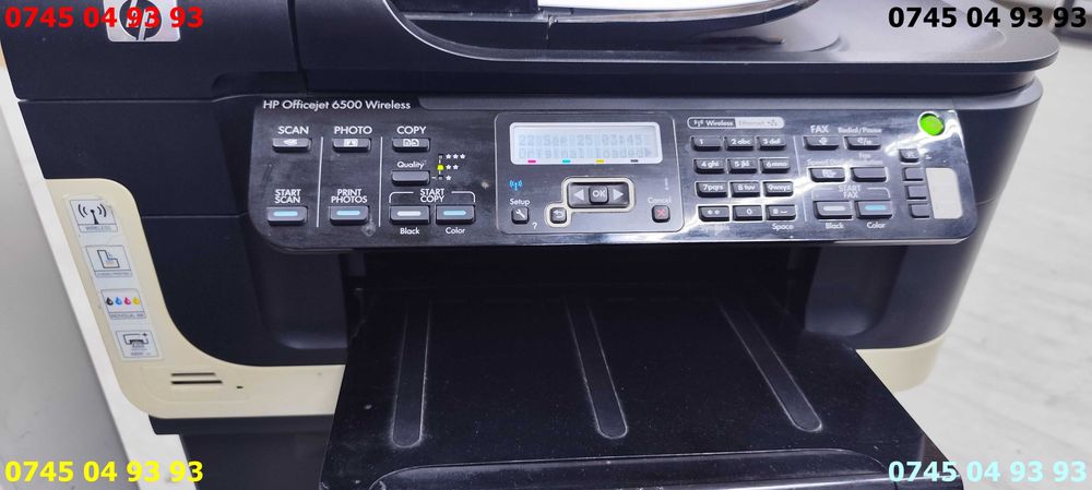 hp officejet 6500 wireless e709n si alimentator cartus negru incarcat