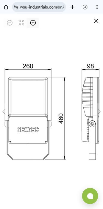 Proiector led Gewiss Smart Pro 3000k