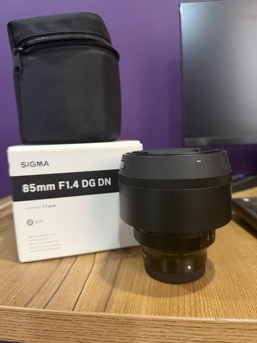 Sigma 85mm 1.4 e mount отличное состояние