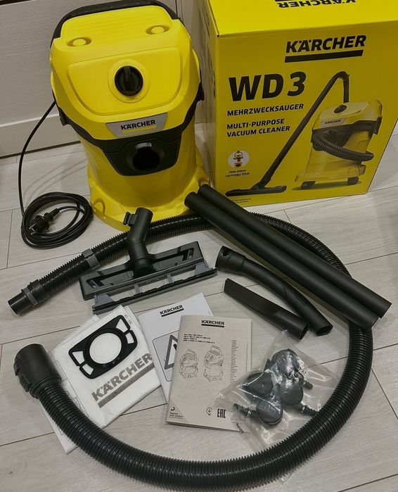 Новый пылесос Karcher WD3 V-17/4/20