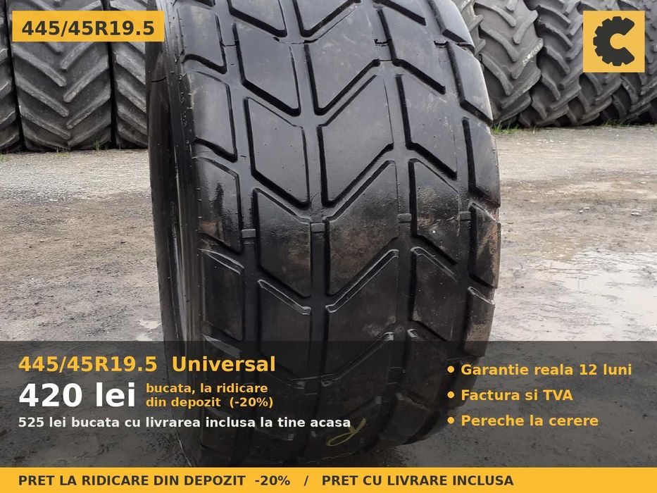 Cauciucuri 445/45R19.5 445/45 R19.5 44545R195 Universal ANVELOPE Semiremorca Platforma Joasa Trailer Transport Utilaje SH GARANTIE Factura TVA