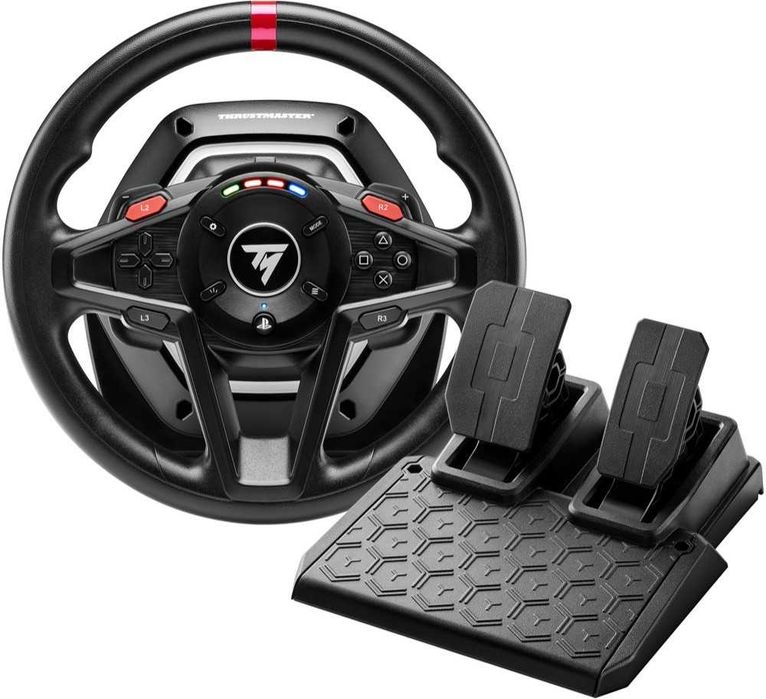 Thrustmaster T128 с педали и скоростен лост – много добро състояние