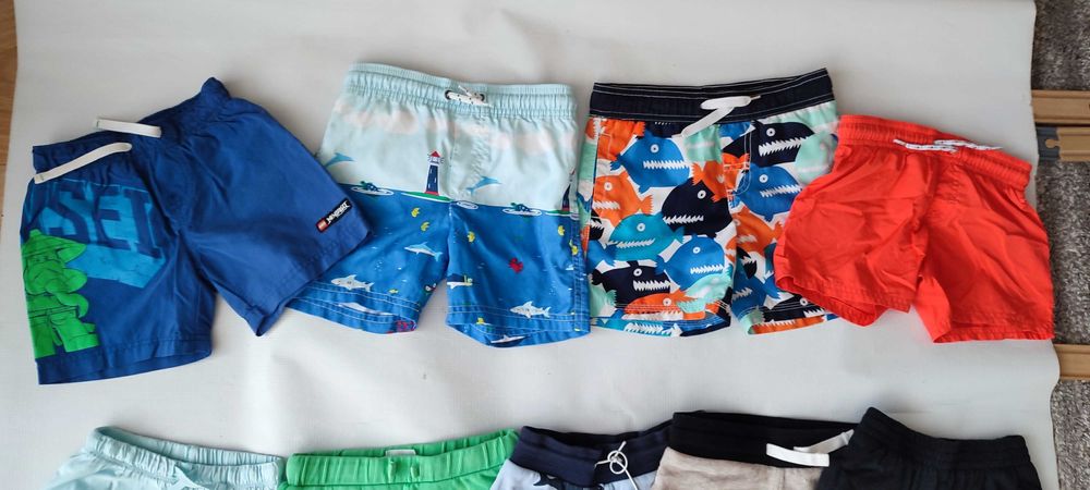 Лот къси панталонки и бански за момче Zara,H&M,lego,nike 92, 98 -104