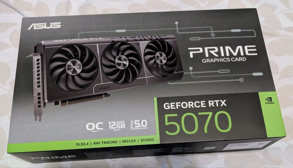 Asus Prime NVIDIA RTX 5070 OC Edition Sigilata