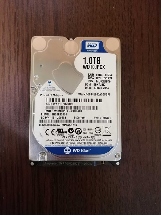 SSD 120 GB, 240 GB, 480 Gb, 1 TB