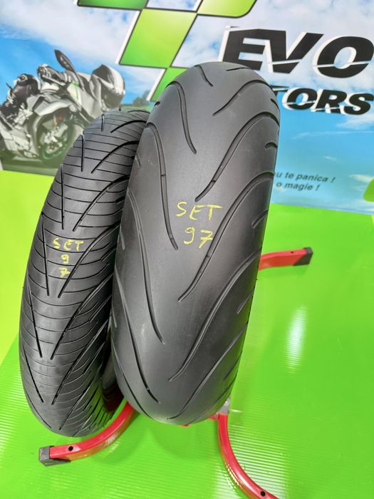 Set anvelope Moto 120 70 17 si 180 55 17 Michelin Road3 Cauciuc set97