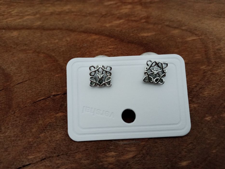 Дамски сребристи обеци