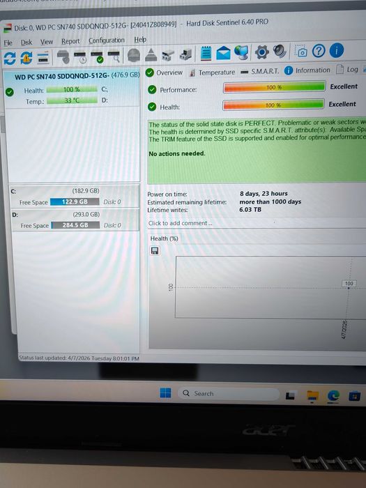 Acer Aspire 3 Intel i5 1235u, 16GB DDR4, 512GB Nvme с Гаранция