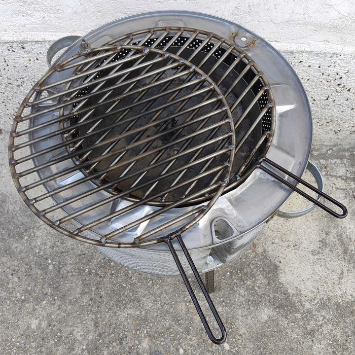 Барбекю направено от казан на пералня - неръждавейка