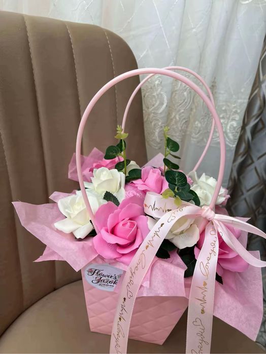 Цветы из мыльных роз!