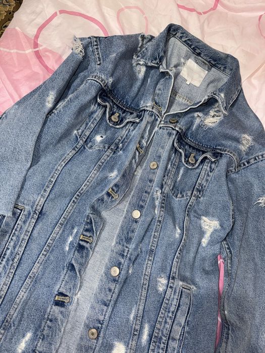 Дълго дънково яке Zara