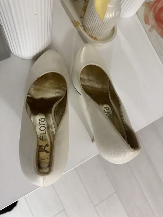 Туфли свадебные белые 40 размер