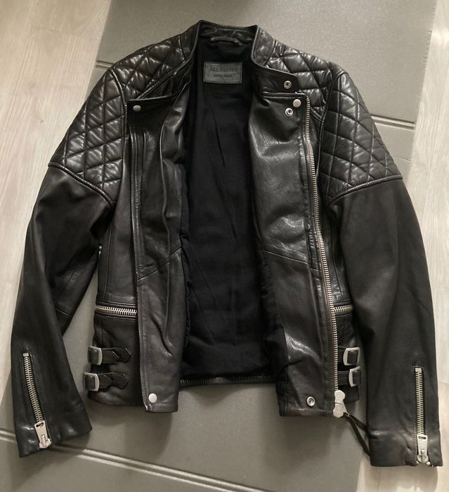 НОВО Мъжко кожено яке AllSaints, XS