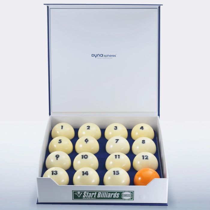 Бильярдные шары СТАРТ Dynaspheres 67мм Жёлтый и красный биток. Новое