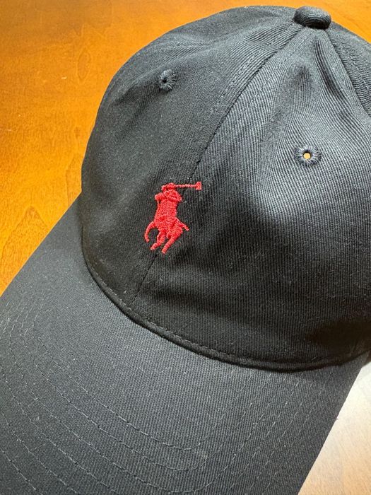 Șapcă Polo neagra negru roșu noua cu eticheta