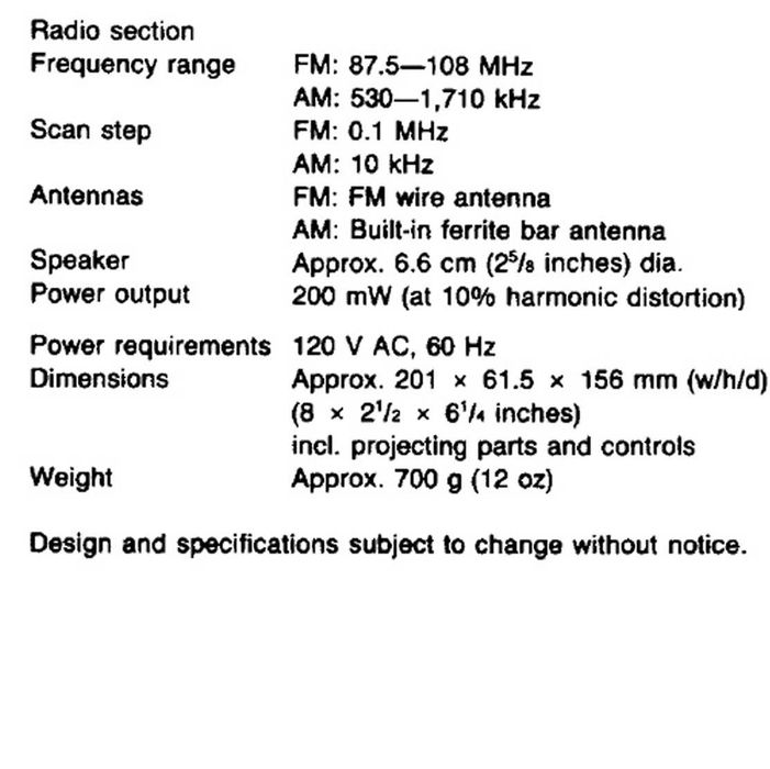 Радио часовник SONY ICF-C303
