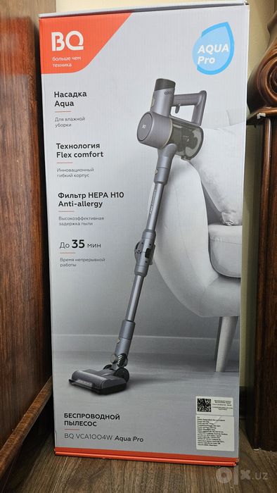 Продаётся Б/У Беспроводной моющий пылесос BQ VCA1004W 2 в 1, HEPA H10