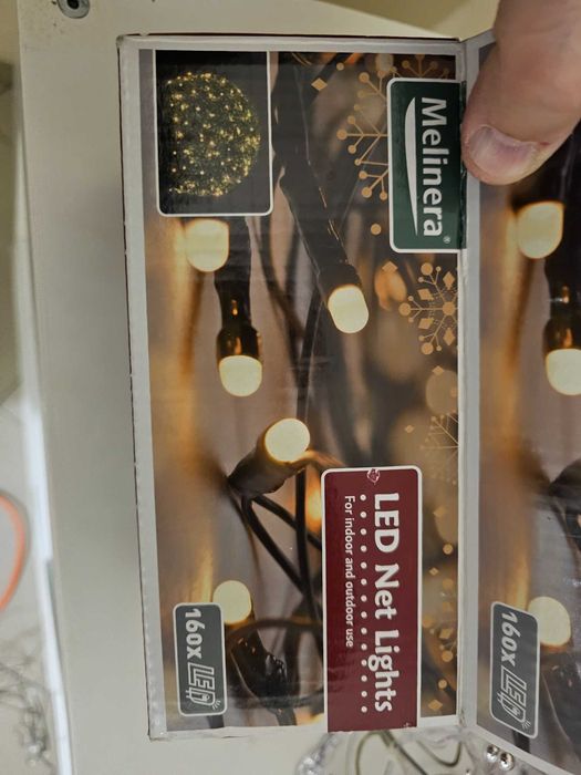 Голям пакет коледна украса висулки LED елха прожектори висулки