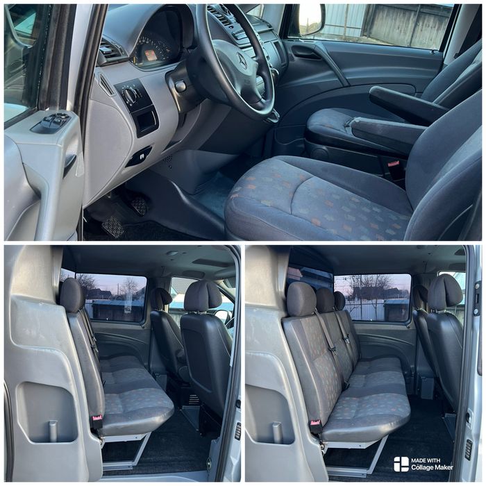 Mercedes vito 5+1 locuri+ loc de marfă.CARDANUL NOU.cu aer conditionat
