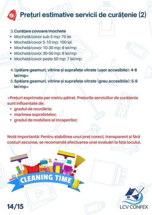 Servicii de Curatenie – Case, Apartamente, Birouri, După Constructor