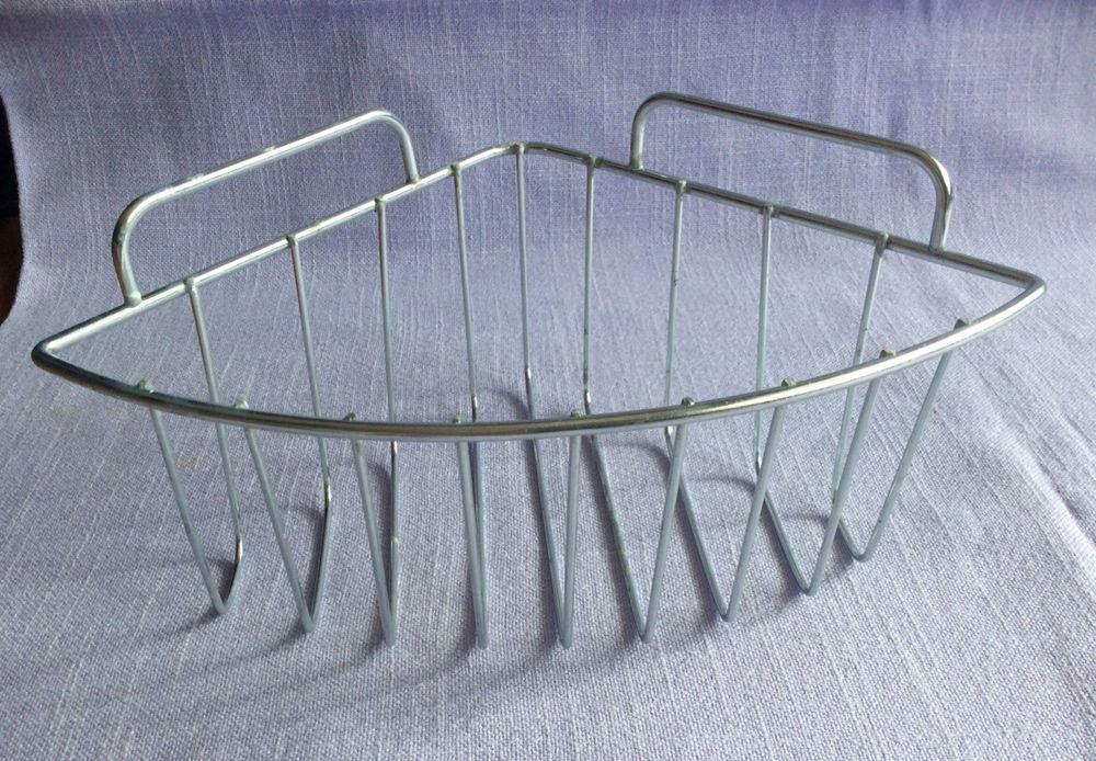 ъглова кошница за баня - инокс