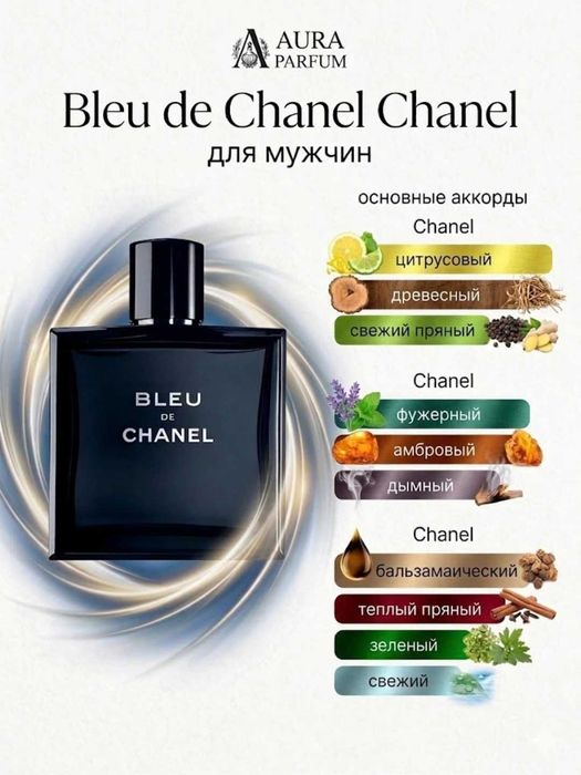 Духи Bleu de Chanel для мужчин, мужские духи разлив парфюм,