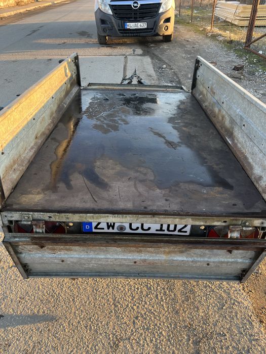 Немско Туристическо Ремарке 750кг. 2.10х1.10 Внос Германия