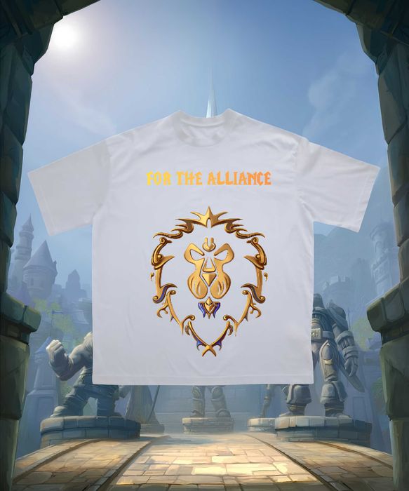 WoW Тенискa. ALLIANCE x FOR THE ALLIANCE , Azeroth World, T-Shirt