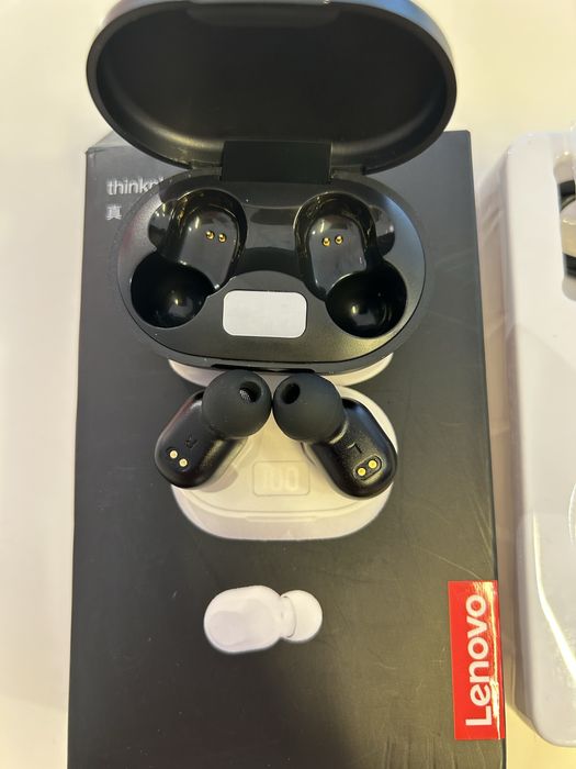 Слушалки Lenovo XT91, TWS, Bluetooth 5.0, Черени