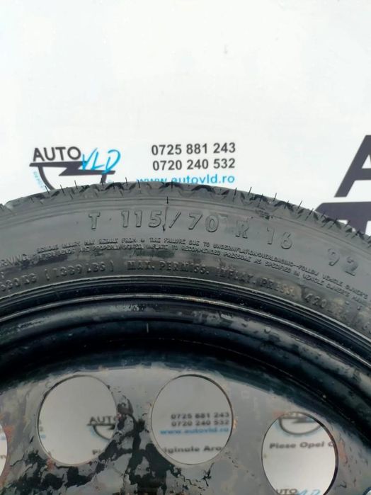 Kit pana roata slim cric 5x110 R16 Opel Astra H