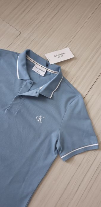 Calvin Klein Jeans  Stretch Cotton Slim / M  ОРИГИНАЛ! Мъжка Тениска!