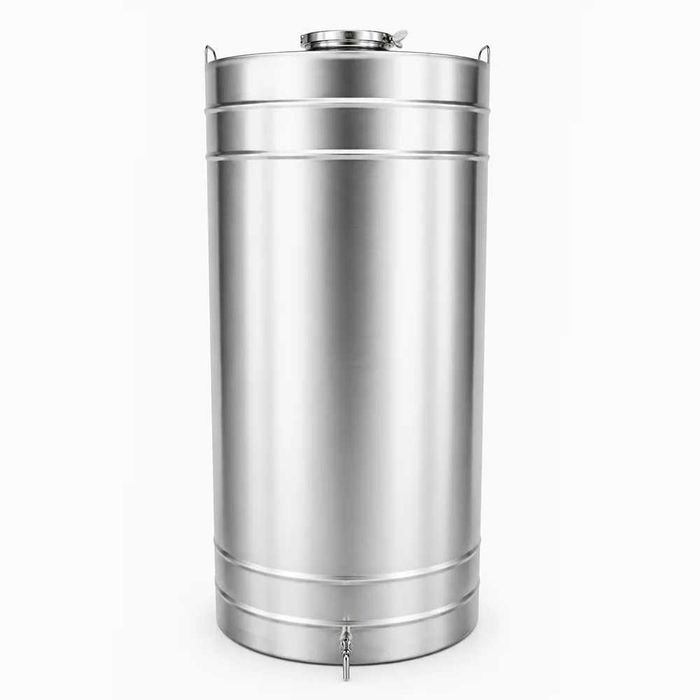 Butoi INOX 350 L cu capac clamp si garnitura, cadou robinet din INOX Garantie NOU Livrare rapida