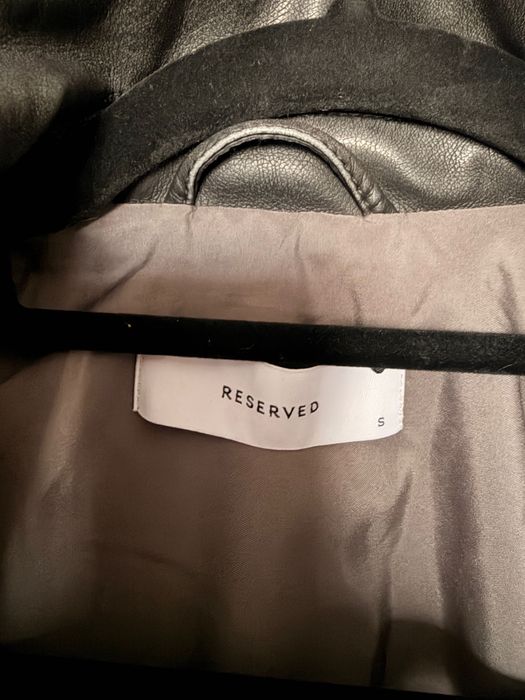 Сиво кожено яке Reserved