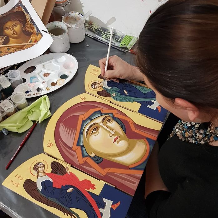 Ghid practic "Pictarea icoanei Maicii Domnului"in pasi simpli/Cursuri