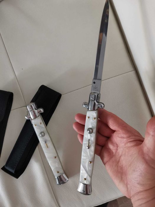 Briceag italian stiletto 34 cm în cutie și husă nou sigilat