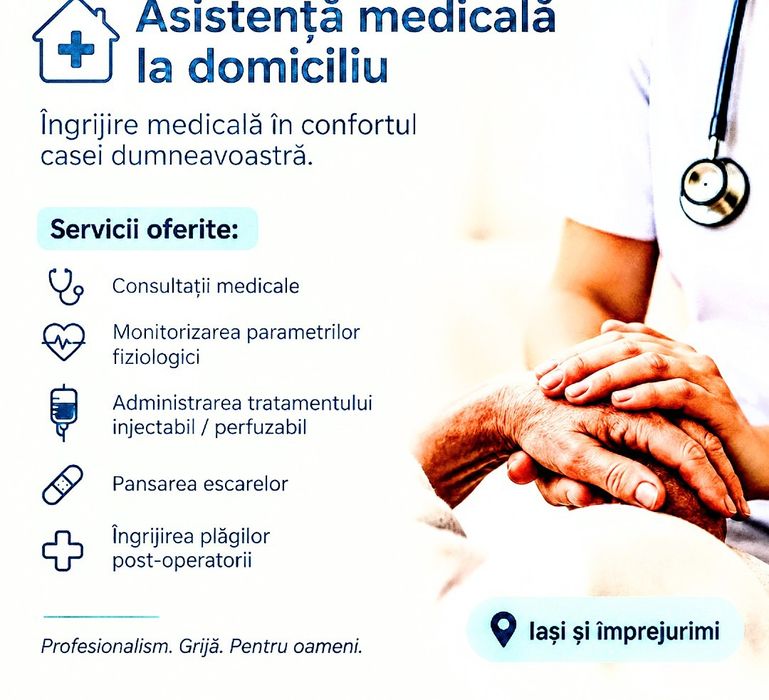 Îngrijiri medicale la domiciliu Iași