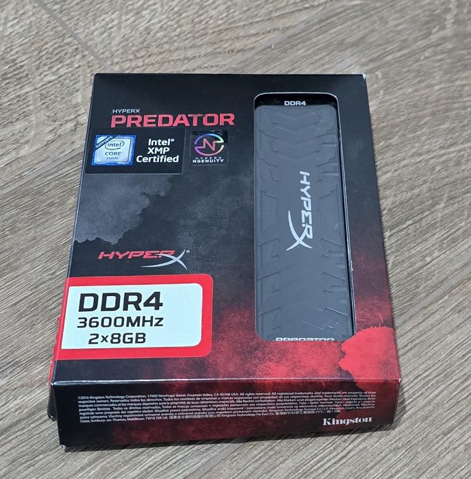 RAM Hyperx predator rgb 2x8 gb