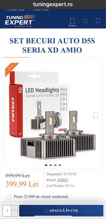 Bec auto Led xenon D5S