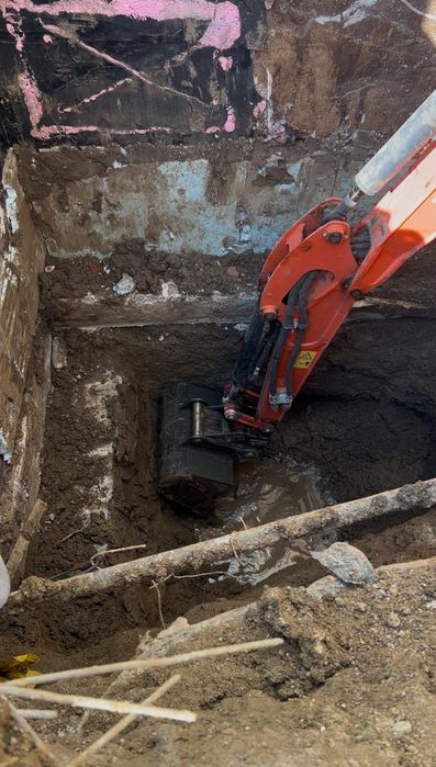 Miniexcavator și basculanta - fundații, săpături, fose, demolari